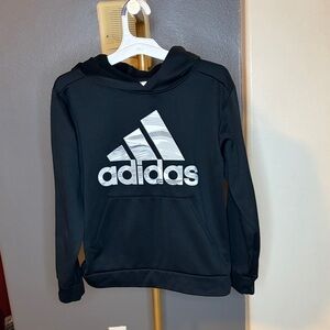 Adidas Kids Black and White Logo Hoodie